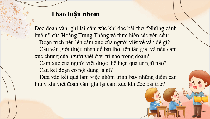 Giáo án điện tử bài Viết đoạn văn ghi lại cảm xúc | PPT Văn 7 Cánh diều