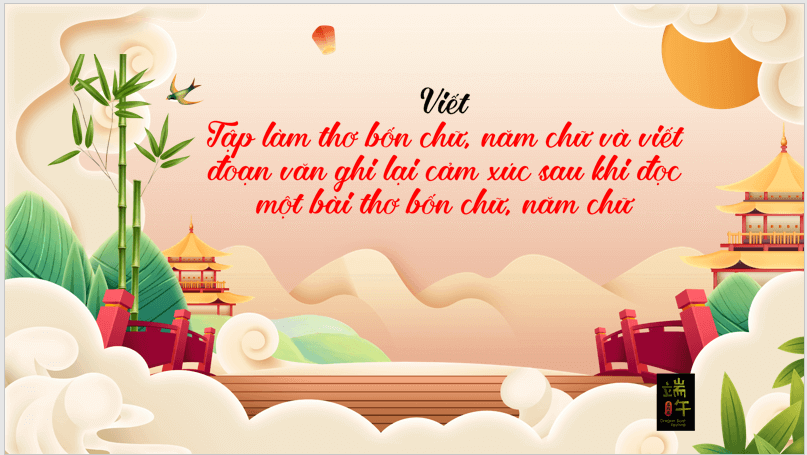 Giáo án điện tử bài Viết tập làm thơ bốn chữ, năm chữ | PPT Văn 7 Cánh diều