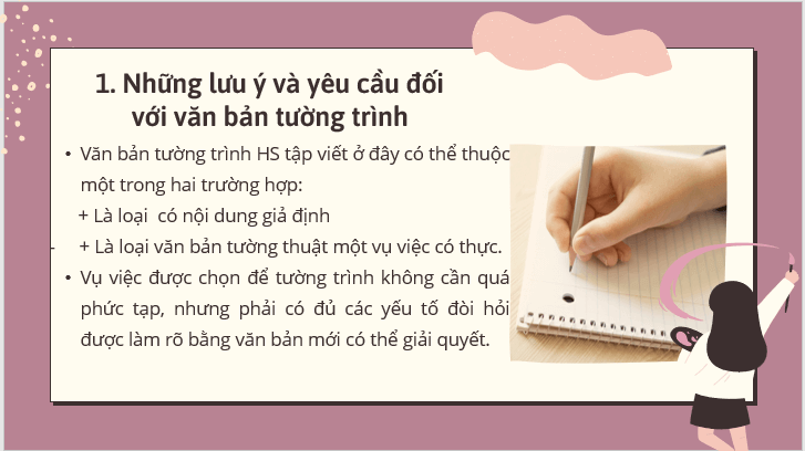 Giáo án điện tử bài Viết văn bản tường trình | PPT Văn 7 Kết nối tri thức