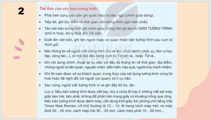 Giáo án điện tử bài Viết văn bản tường trình | PPT Văn 7 Kết nối tri thức