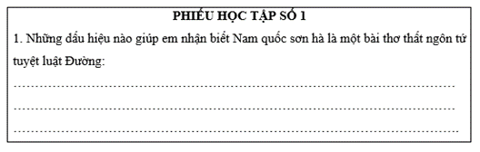 Giáo án bài Nam quốc sơn hà | Giáo án Ngữ Văn 8 Chân trời sáng tạo