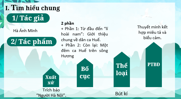 Giáo án điện tử bài Ca Huế trên sông Hương | PPT Văn 8 Kết nối tri thức