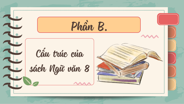 Giáo án điện tử bài Cấu trúc của sách Ngữ văn 8 | PPT Văn 8 Cánh diều