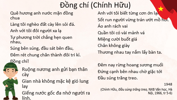 Giáo án điện tử bài Đồng chí | PPT Văn 8 Kết nối tri thức