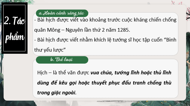 Giáo án điện tử bài Hịch tướng sĩ | PPT Văn 8 Kết nối tri thức