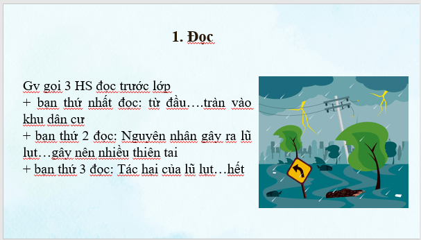 Giáo án điện tử bài Lũ lụt là gì? Nguyên nhân và tác hại | PPT Văn 8 Cánh diều