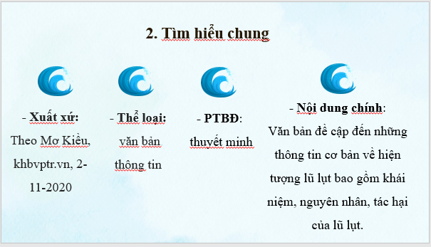 Giáo án điện tử bài Lũ lụt là gì? Nguyên nhân và tác hại | PPT Văn 8 Cánh diều