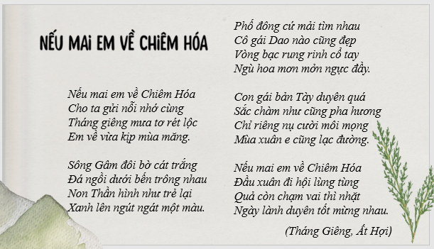 Giáo án điện tử bài Nếu mai em về Chiêm Hóa | PPT Văn 8 Cánh diều