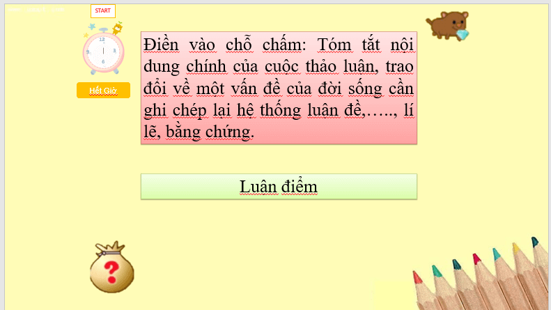 Giáo án điện tử bài Nghe và tóm tắt nội dung thuyết trình về một vấn đề đặt ra trong tác phẩm văn học | PPT Văn 8 Cánh diều