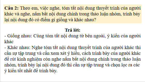 Giáo án điện tử bài Nói và nghe trang 134 | PPT Văn 8 Chân trời sáng tạo