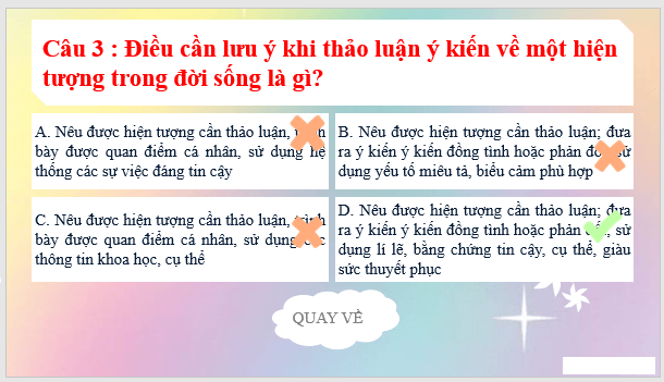 Giáo án điện tử bài Thảo luận ý kiến về một hiện tượng trong đời sống | PPT Văn 8 Cánh diều