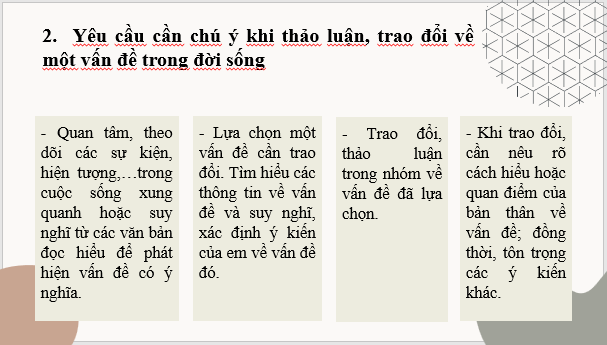 Giáo án điện tử bài Thảo luận ý kiến về một vấn đề trong đời sống | PPT Văn 8 Cánh diều