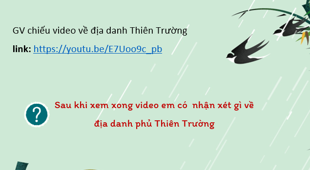 Giáo án điện tử bài Thiên Trường vãn vọng | PPT Văn 8 Kết nối tri thức