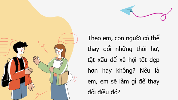 Giáo án điện tử bài Trình bày ý kiến về một vấn đề xã hội (một thói xấu của con người trong xã hội hiện đại) | PPT Văn 8 Kết nối tri thức