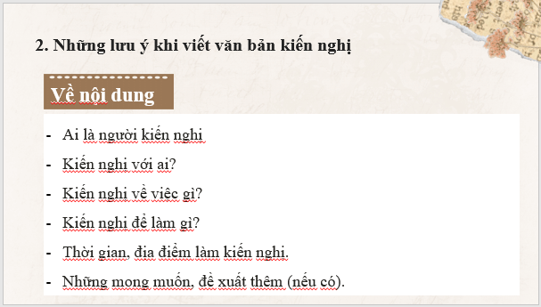 Giáo án điện tử bài Văn bản kiến nghị về một vấn đề đời sống | PPT Văn 8 Cánh diều