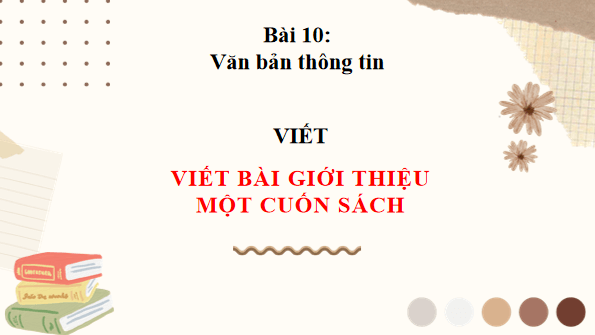 Giáo án điện tử bài Viết bài giới thiệu một cuốn sách | PPT Văn 8 Cánh diều