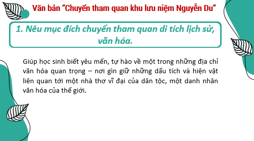 Giáo án điện tử bài Viết bài văn kể lại một chuyến đi (tham quan một di tích lịch sử, văn hóa) | PPT Văn 8 Kết nối tri thức