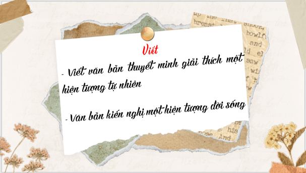 Giáo án điện tử bài Viết văn bản thuyết minh giải thích một hiện tượng tự nhiên | PPT Văn 8 Cánh diều