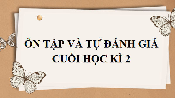 Giáo án điện tử bài Tự đánh giá cuối học kì 2 | PPT Văn 9 Cánh diều