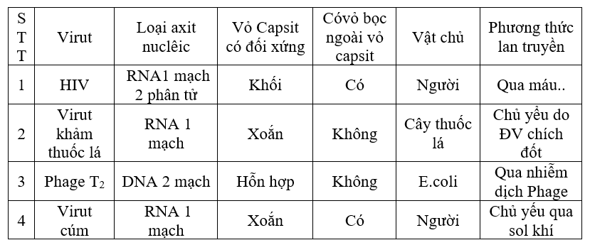 Giáo án Sinh học 10 Bài 33: Ôn tập phần sinh học vi sinh vật | Giáo án Sinh học 10 mới, chuẩn nhất