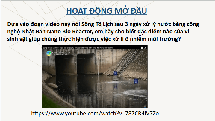 Giáo án điện tử Chuyên đề Sinh 10 Chân trời sáng tạo Bài 10: Vai trò của vi sinh vật trong xử lí ô nhiễm môi trường | PPT Chuyên đề Sinh học 10