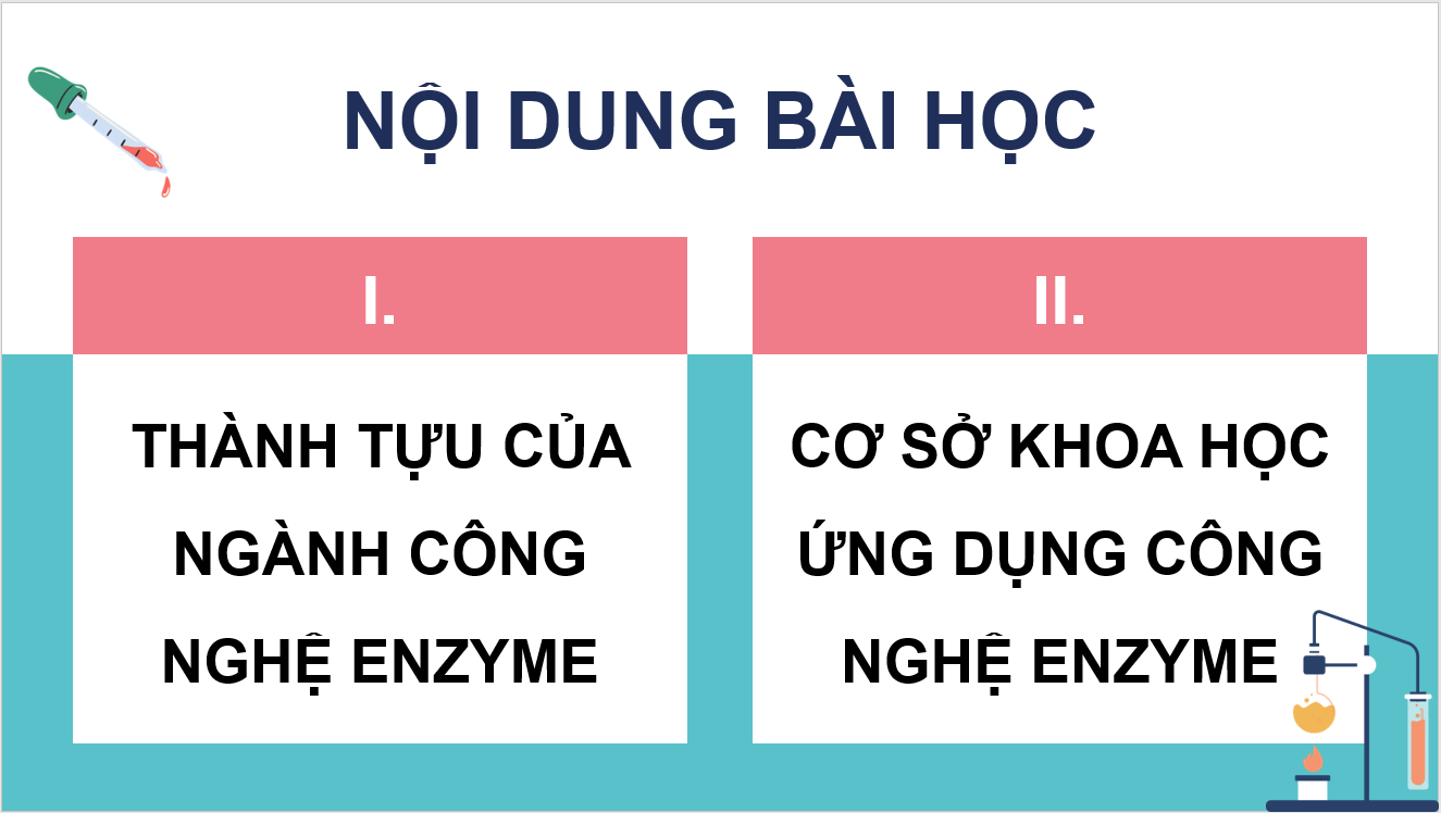 Giáo án điện tử Chuyên đề Sinh 10 Kết nối tri thức Giáo án điện tử Bài 5: Khái quát về công nghệ enzyme | PPT Chuyên đề Sinh học 10