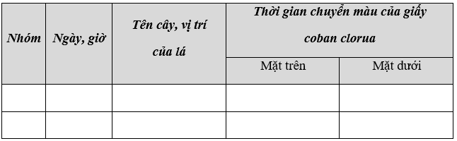 Giáo án Sinh học 11 Bài 7: Thực hành: Thí nghiệm thoát hơi nước và thí nghiệm về vai trò của phân bón | Giáo án Sinh học 11 mới, chuẩn nhất