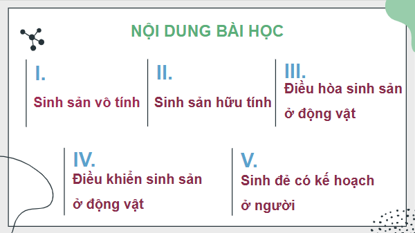 Giáo án điện tử Sinh 11 Chân trời sáng tạo Bài 26: Sinh sản ở động vật | PPT Sinh học 11