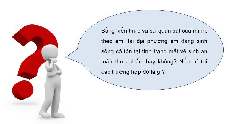 Giáo án điện tử Chuyên đề Sinh 11 Kết nối tri thức Bài 11: Dự án: Điều tra về hiện trạng mất vệ sinh an toàn thực phẩm tại địa phương | PPT Chuyên đề Sinh học 11
