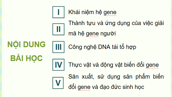 Giáo án điện tử Sinh 12 Cánh diều Bài 11: Hệ gene, công nghệ gene và ứng dụng | PPT Sinh học 12