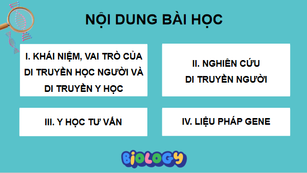 Giáo án điện tử Sinh 12 Chân trời sáng tạo Bài 14: Di truyền học người | PPT Sinh học 12