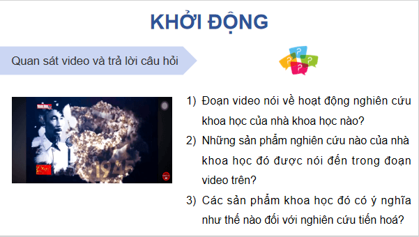 Giáo án điện tử Sinh 12 Kết nối tri thức Bài 20: Quan niệm của Darwin về chọn lọc tự nhiên và hình thành loài | PPT Sinh học 12