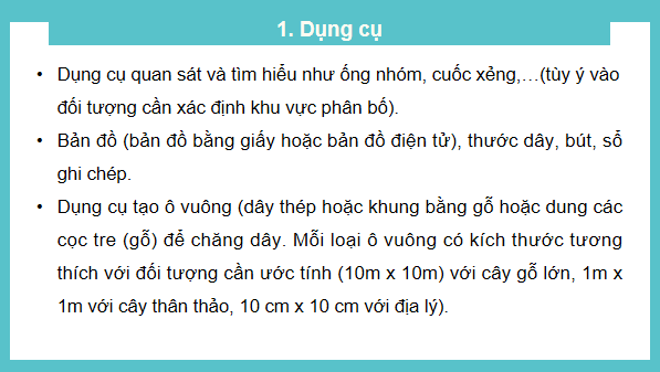 Giáo án điện tử Sinh 12 Kết nối tri thức Bài 25: Thực hành: Xác định một số đặc trưng của quần thể | PPT Sinh học 12