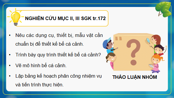 Giáo án điện tử Sinh 12 Kết nối tri thức Bài 32: Thực hành: Thiết kế một hệ sinh thái nhân tạo | PPT Sinh học 12