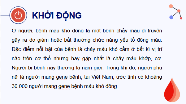Giáo án điện tử Sinh 12 Cánh diều Bài 8: Di truyền liên kết giới tính, liên kết gene và hoán vị gene | PPT Sinh học 12