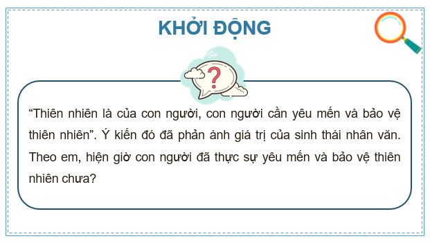 Giáo án điện tử Chuyên đề Sinh 12 Kết nối tri thức Bài 10: Dự án: Điều tra, tìm hiểu về một trong các lĩnh vực sinh thái nhân văn tại địa phương | PPT Chuyên đề Sinh học 12
