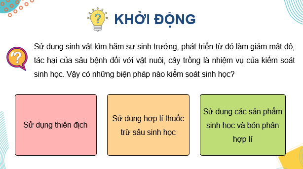 Giáo án điện tử Chuyên đề Sinh 12 Kết nối tri thức Bài 7: Dự án: Sưu tầm/điều tra ứng dụng kiểm soát sinh học | PPT Chuyên đề Sinh học 12