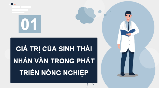 Giáo án điện tử Chuyên đề Sinh 12 Kết nối tri thức Bài 9: Giá trị của sinh thái nhân văn trong một số lĩnh vực | PPT Chuyên đề Sinh học 12