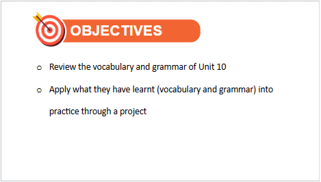 Giáo án điện tử Tiếng Anh 10 Global Success Unit 10 Looking Back | PPT Tiếng Anh 10