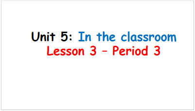 Giáo án điện tử Tiếng Anh lớp 2 Global Success Unit 5 Lesson 3 | PPT Tiếng Anh lớp 2