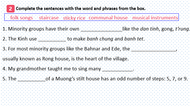 Giáo án điện tử Tiếng Anh 8 Global Success Unit 4 Looking Back | PPT Tiếng Anh 8