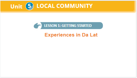 Giáo án điện tử Tiếng Anh 9 Global Success Unit 5 Getting Started | PPT Tiếng Anh 9