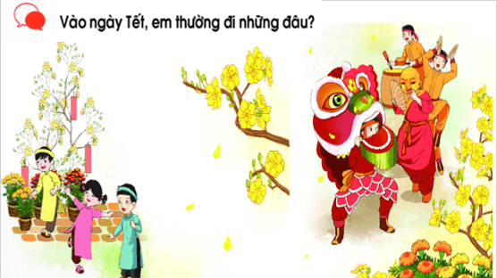 Giáo án điện tử Bài 1: Chào xuân lớp 1 | PPT Tiếng Việt lớp 1 Chân trời sáng tạo