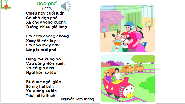 Giáo án điện tử Bài 1: Dạo phố lớp 1 | PPT Tiếng Việt lớp 1 Chân trời sáng tạo