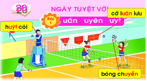 Giáo án điện tử Bài 1: uân, uyên, uyt lớp 1 | PPT Tiếng Việt lớp 1 Chân trời sáng tạo