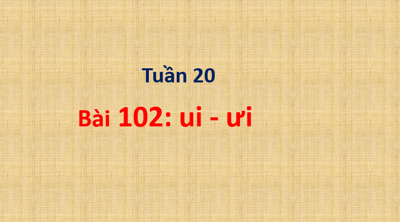 Giáo án điện tử ui, ưi lớp 1 | PPT Tiếng Việt lớp 1 Cánh diều