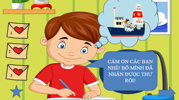 Giáo án điện tử Bài 2: Thư gửi bố ngoài đảo lớp 1 | PPT Tiếng Việt lớp 1 Chân trời sáng tạo