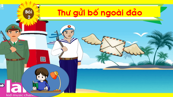 Giáo án điện tử Bài 2: Thư gửi bố ngoài đảo lớp 1 | PPT Tiếng Việt lớp 1 Chân trời sáng tạo