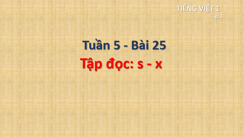 Giáo án điện tử s, x lớp 1 | PPT Tiếng Việt lớp 1 Cánh diều