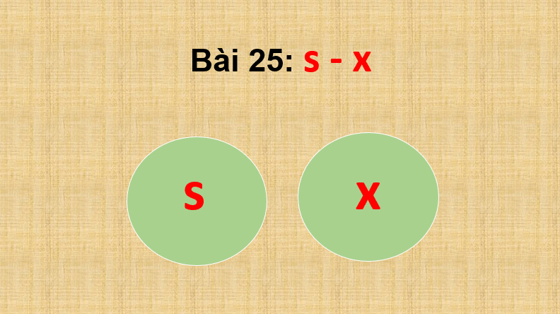 Giáo án điện tử s, x lớp 1 | PPT Tiếng Việt lớp 1 Cánh diều